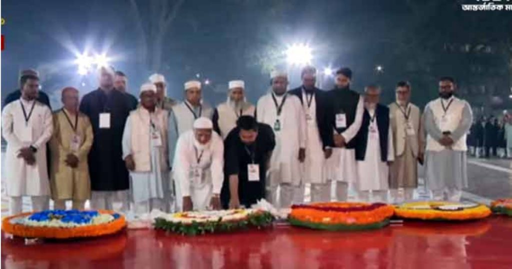 ইতিহাসে প্রথমবার কেন্দ্রীয় শহীদ মিনারে জামায়াত আমিরের শ্রদ্ধা