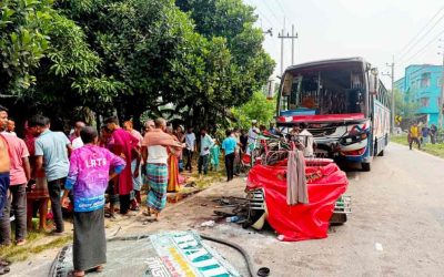 ময়মনসিংহে সিএনজিকে বাসের ধাক্কা, শিশুসহ নিহত ৭